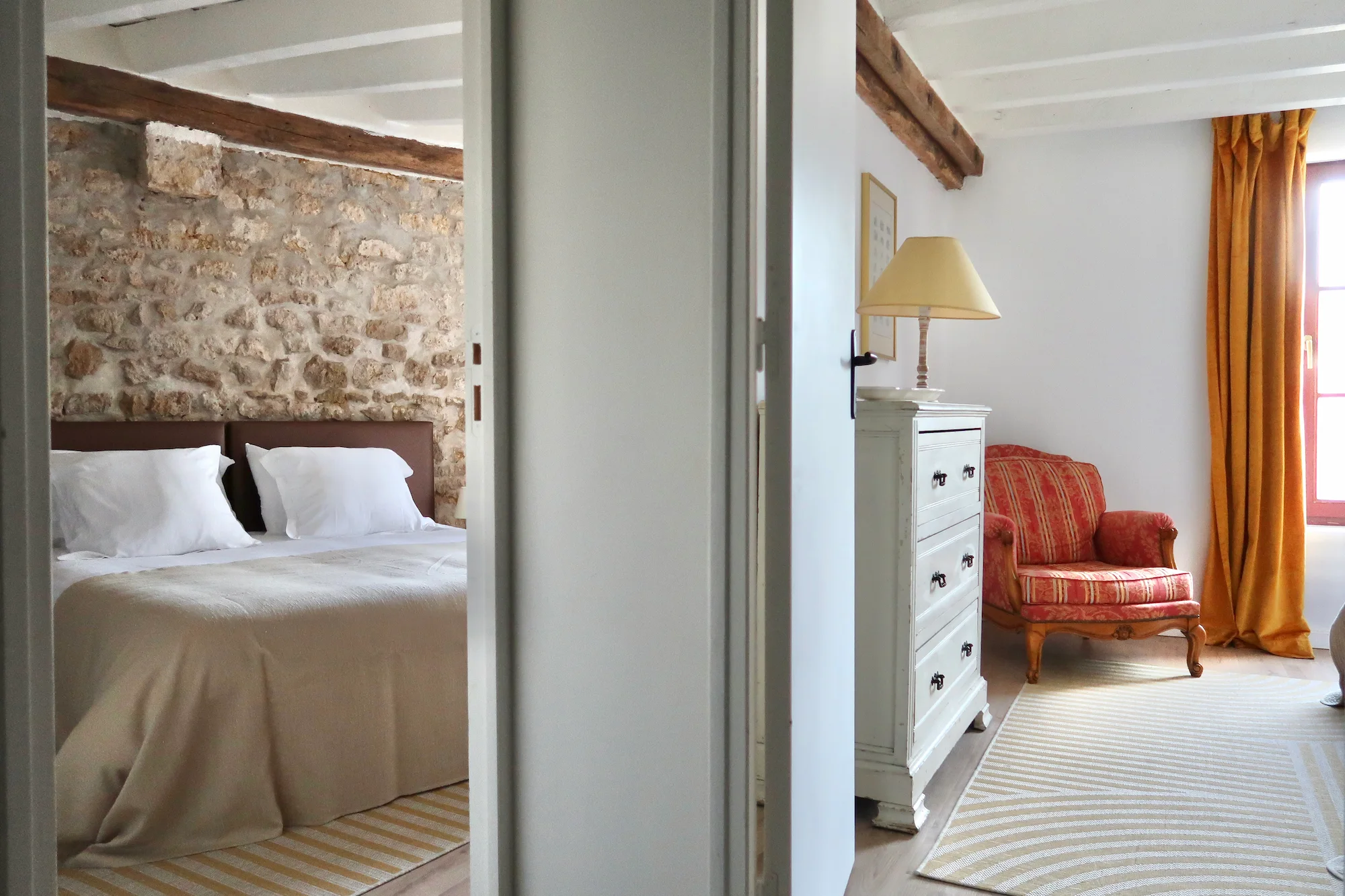 La Grange a Grains - Gite Lin - chambres