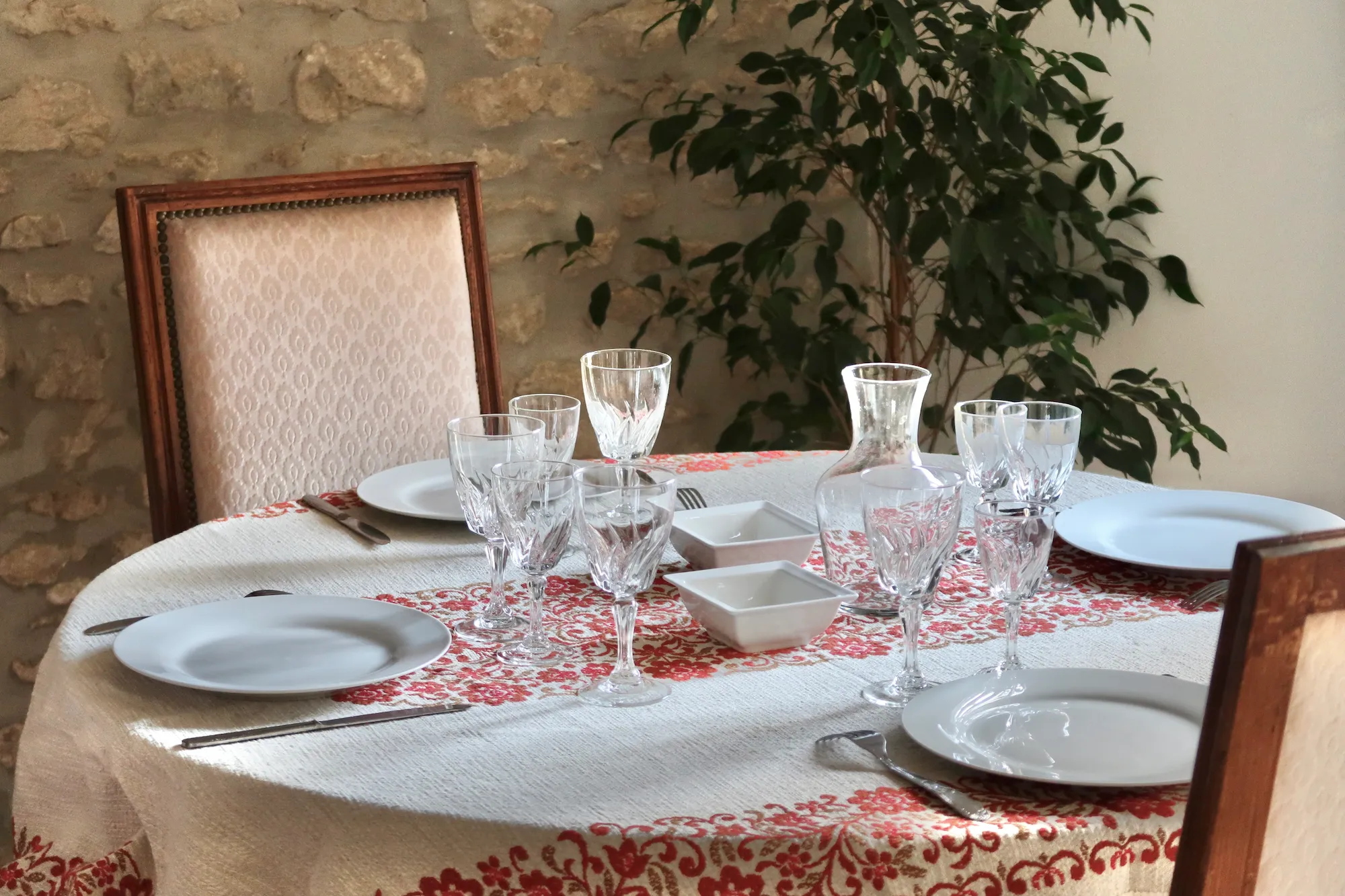 La Grange a Grains - Gite Lin - espace salle a manger 2