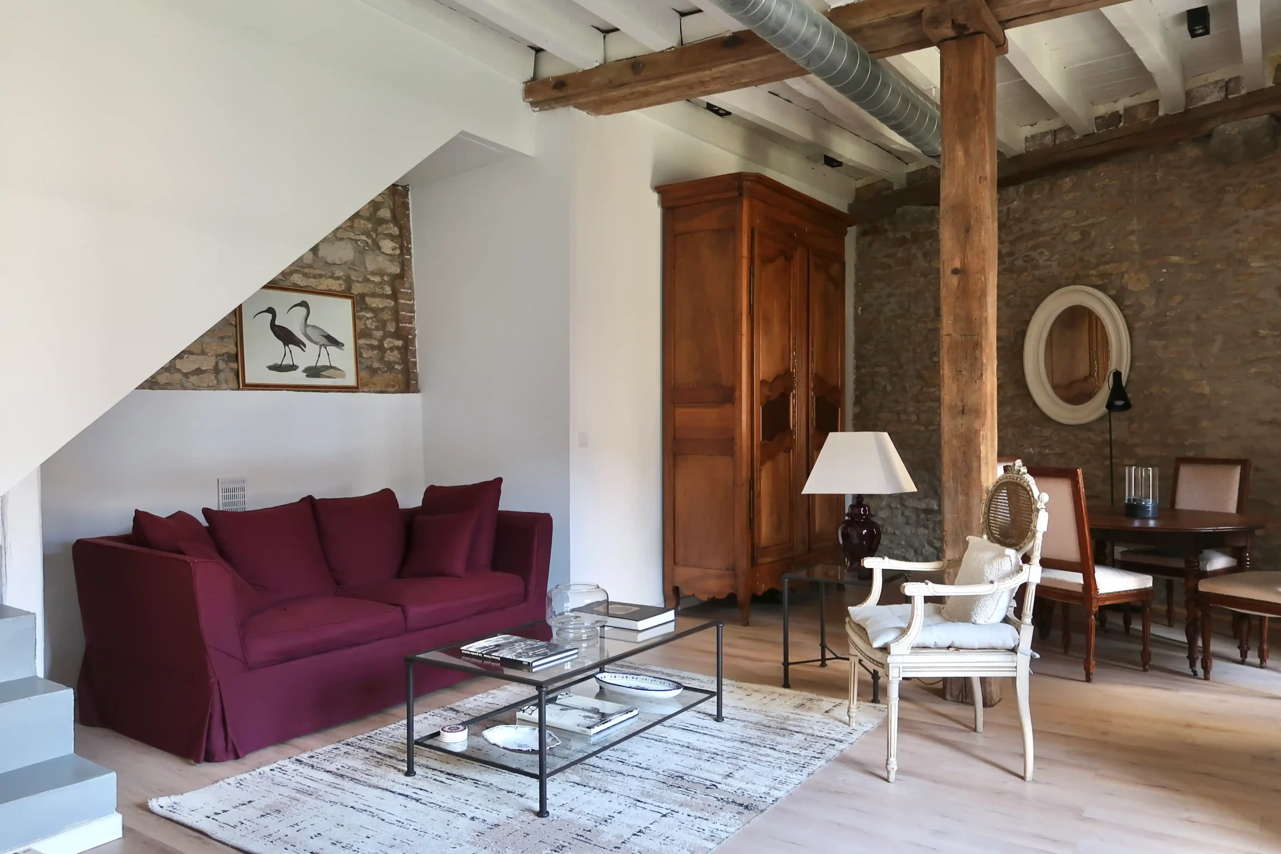 La Grange a Grains - Gite Lin - salon 1