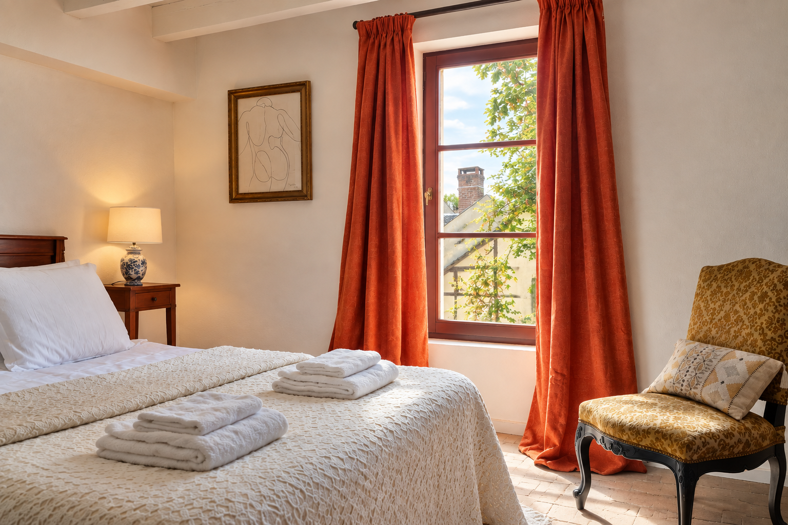 La Grange a Grains - Gite Pavot - chambre principale e