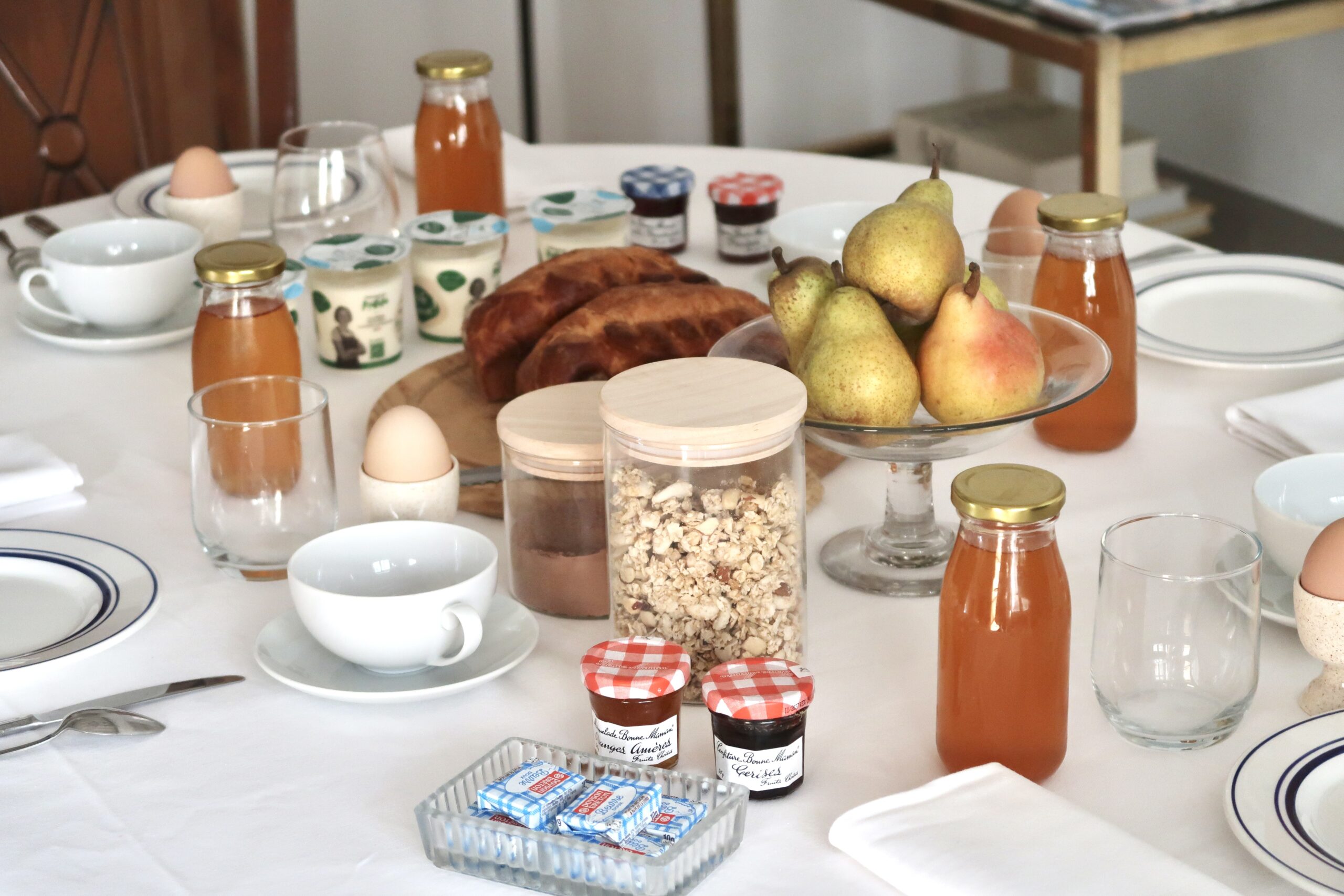 La Grange a Grains - Chambre hote Orge & Seigle - Table du petit dejeuner 7
