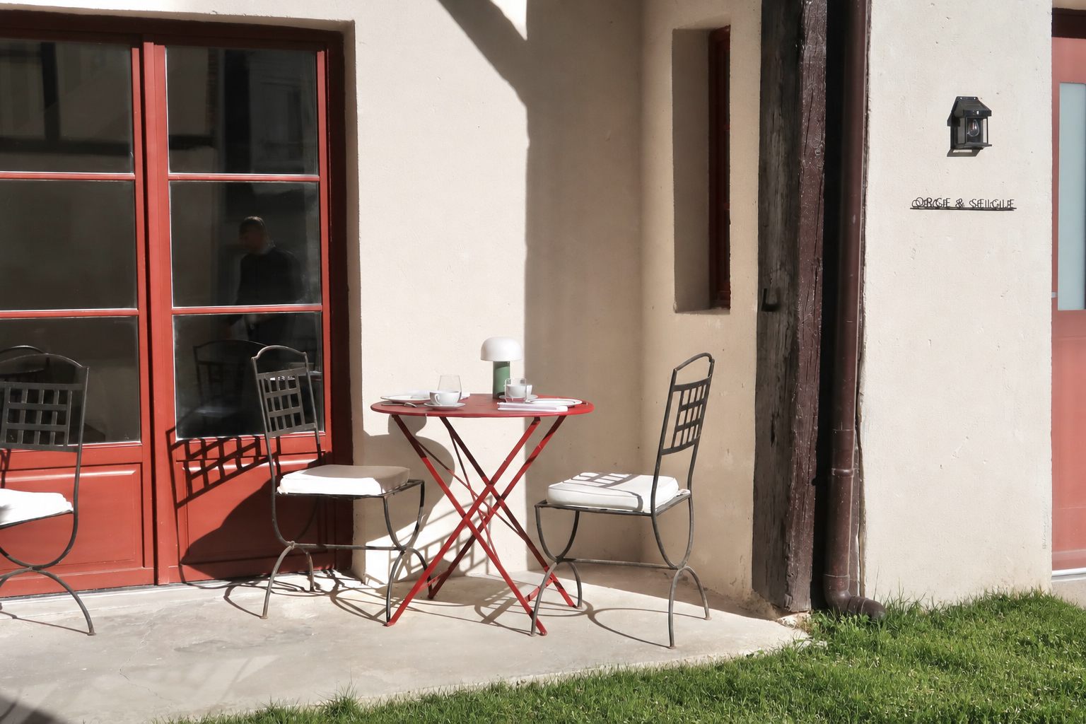 La Grange a Grains - Chambre hote Orge & Seigle - Terrasse 1b